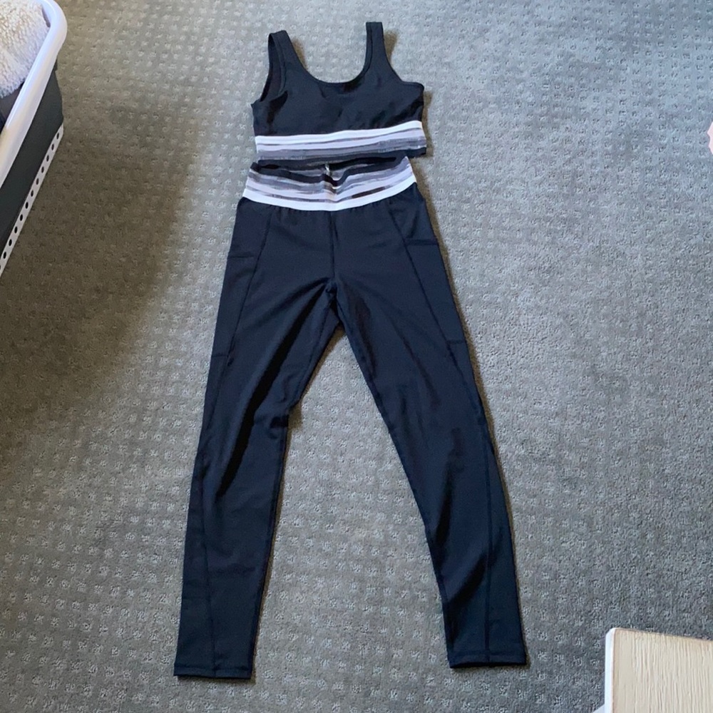 Matching workout outfit